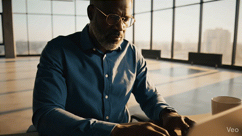 AI agent working in office